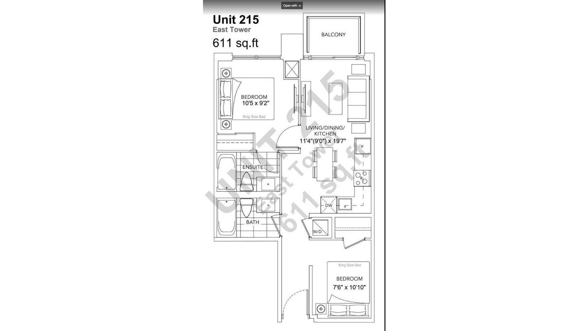 215 38 Honeycrisp Cres, Vaughan, Ontario Apartment for Rent